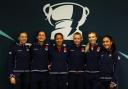 Great Britain's squad face the camera. Image: LTA/Getty Images
