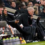David Moyes looks on at Craven Cottage