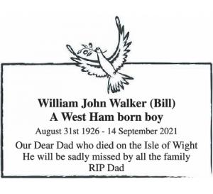 William John Walker (Bill)