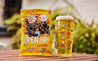 The free 'Open Up' crisps aim to spark conversations around mental health