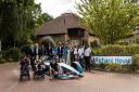 Representatives from Formula E and the ExCeL visited Richard House along with the racing car