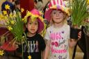 Youngsters at Romford Shopping Hall crafting Easter bonnets