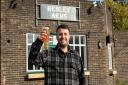 Licensee Aaron Wilson outside Henley Arms.