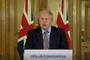 Boris Johnson speaking at a media briefing in Downing Street on coronavirus. Picture: PA Video/PA Wire.