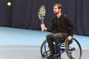 Archant reporter George Sessions tries his hand at wheelchair tennis at Lee Valley Hockey & Tennis Centre (pic: Ken Mears).