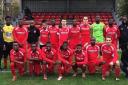 London Bari face the camera before their derby win over Tower Hamlets (pic: London Bari FC)