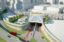 Artist's impression of one of the Silvertown tunnel portals. Picture: TfL