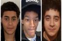 L-R: Fares Maatou, 14 was stabbed to death in April in Newham, Drekwon Patterson, 16, died in Brent in February, and Anas Mezenner, 17, was knifed near Turnpike Lane station in January.