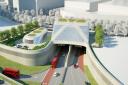 An artist's impression of the proposed Silvertown tunnel. Picture: TfL