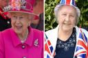 The Queen and Rose Gibbons at 90. Picture: Arthur Edwards/The Sun/PA Wire