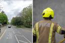 Emergency services were called to a flat fire in Tollgate Road today
