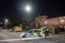 A police cordon in place after a fire in Beckton where one woman died