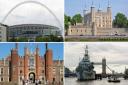 Wembley Stadium, The Tower of London, Hampton Court and HMS Belfast are all taking part in the National Lottery open week of free of cut price entry to attractions.