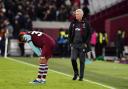 West Ham boss David Moyes looks on