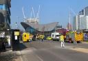 The LAS took 29 patients to hospital and assessed a further 48 at the scene following a 'major' incident at the London Aquatics Centre