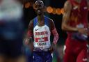 Great Britain's Sir Mo Farah sprints to the finish line in the Men's International Race A, part of the 2021 Muller British Athletics 10,000m Championships and the European 10,000m Cup at University of Birmingham.