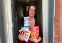 West Ham MP, Lyn Brown, makes a donation to this year's Easter Egg Appeal.