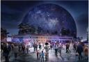 A CGI of the MSG London Sphere planned for Stratford. Credit: MSG London