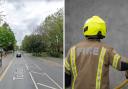 Emergency services were called to a flat fire in Tollgate Road today