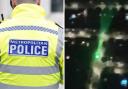 A laser was pointed at an NPAS police helicopter and the Met Police subsequently arrested a man