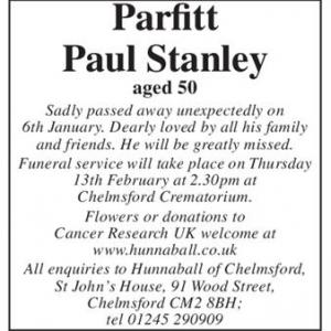 Parfitt Paul Stanley