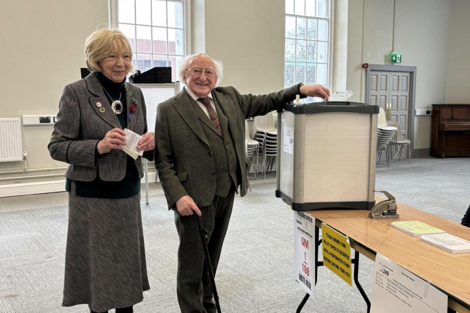 President Michael D Higgins among those to vote in referenda