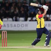 Michael Pepper in batting action for Essex Eagles against Hampshire Hawks