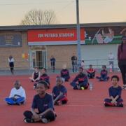Former Olympic, World and Commonwealth champion Christine Ohuruogu visited Be Fit Today Track Academy athletes at Jim Peters Stadium in Dagenham.
