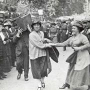 George Lansbury's daughter Minnie Lansbury, one of 30 Poplar councillors led off to prison in defiance