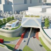 Artist's impression of one of the Silvertown tunnel portals