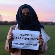 About 90 people gathered at Wanstead Flats on Saturday, March 13, to remember Sarah Everard.