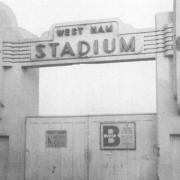 The old stadium's main gates