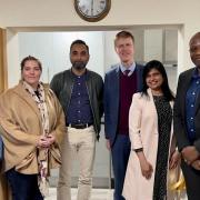 Just Homes trustees with East Ham MP Stephen Timms.