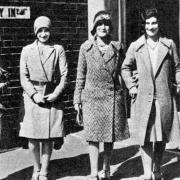 Young women, aged 21-28, voting for the first time in 1929 when universal adult voting came to Britain