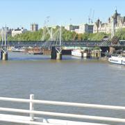 Officers from the Met’s Marine Support Unit recovered a man's body from the Thames near Embankment.