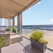 A three-bed penthouse flat near the banks of the Thames is being sold by Dexters for £1,150,000