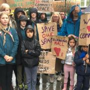 Protesters have urged the charity Aston-Mansfield to rethink a bid to build 78 homes on the site of Durning Hall, which would result in less community space.
