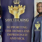 Save the King founder, Michael Magbagbeola with his wife Theresa Magbagbeola (left).