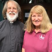 Husband and wife team Revd David Richards and assistant minister Carol Richards who are leaving St. John's after 31 years.