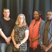 The NewVIc performing arts team, who received a silver Pearson national teaching award in the further education team of the year category.