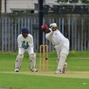 Newham seconds in action against Bow Green at Flanders Playing Fields