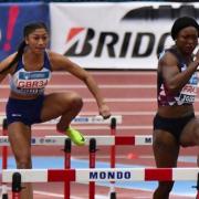 Emma Nwofor in action for Great Britain