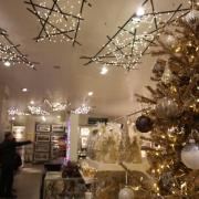Christmas decoration at  John Lewis in Westfield Stratford City