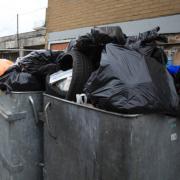 The bins are over-flowing and used for fly-tipping