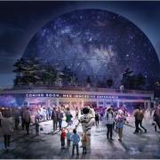 A CGI of the MSG London Sphere planned for Stratford. Credit: MSG London