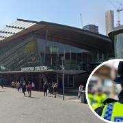 Two teenagers have been rushed to hospital after a stabbing at Stratford underground station
