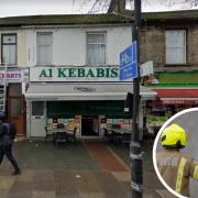 Firefighters attended A1 Kebabish