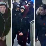 Officers have released CCTV images of individuals they would like to speak to in connection with the incident