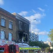 The first floor flat in Barking Road was destroyed in the blaze