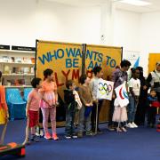 Youngsters enjoying the Who Wants To Be An Olympian? show in Newham last year
